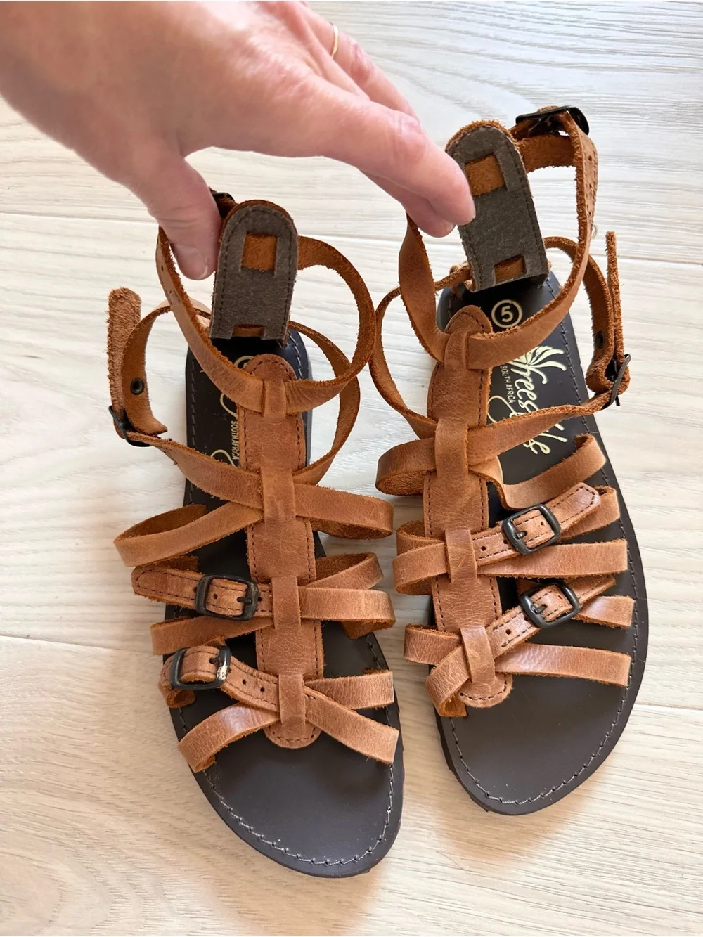 Leather Gladiator Sandals